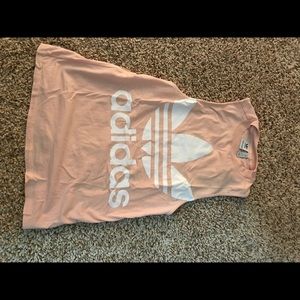 Pink adidas tank